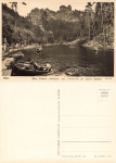 Sächsische Schweiz Amselsee mit Lokomotive * 1964 ​​​​​​​Verlag Hahn-Foto11117