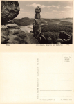 Sächsische Schweiz Barbarien am Pfaffenstein Kletterfelsen * 1963 ​​​​​​​Verlag Hahn-Foto8163