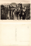 Elbe Sandstone Mountains Bastei Bridge with Lilienstein Rock * 1958 Hahn Publishing House-Foto3205