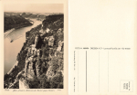Elbe Sandstone Mountains from the Bastei towards Wehlen climbing rocks * 1964 ​​​​​​​Publisher Hahn-Foto3193