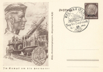 Alsace 6 Pfennig Hindenburg stationary P242 In the fight for freedom Flak o Kolmar Stamp Day 1941