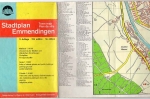 Emmendingen city map around 1970