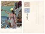 Engel mit Posaune Eine feste Burg ist unser Gott Privatganzsache PP18C2 1901