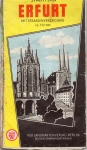 Erfurt city map around 1970