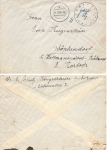 Erkner post office adapted field postmark fee paid o August 11, 1945