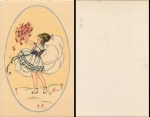 Child with flowers sig. E. Kurt, * around 1902