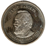 Ernst Haeckel Zoologe 1834-1919 Neuformer der Biologie Medaille