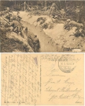 Conquered French position World War I Feldpost o 12.3.1916