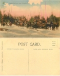 Michigan Escanaba Lumbering Scene *ca.1910