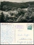 07924 Essbach via Schleiz country postmark on postcard Walsburg FDGB home 