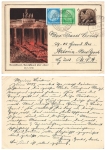 Torchlight procession Brandenburg Gate 30.1.1933 postal stationery Hitler and Hindenburg o Pit Victoria III 2.2.1934