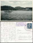 09648 Falkenhain via Mittweida country postmark on postcard Zschopau Dam o 23.7.1952