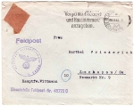 Feldpost number 45772 C Feldpost 2.WK Leipzig 8.9.1944 Sender Hauptfeldwebel Wittmann