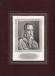 Ferdinand Duke of Alba original steel engraving C. Barth around 1850
