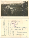 Pilot school H/B 115 Feldpost WWII o 1941 on Wels postcard, Upper Austria