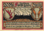 Forst Lausitz emergency money note, 1921
