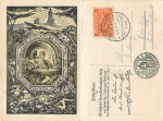 Frankenhausen Kyffhaeuserflug commemorative postcard with special cancellation June 18, 1921