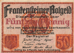 Frankenstein Schlesien Notgeldschein Ząbkowice Śląskie 1920