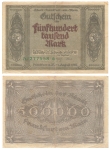 Frankfurt Main Five hundred thousand marks voucher 1923 emergency money
