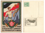 Frankfurt Main XI. deutsches Turnfest 1908 Privatganzsache