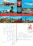 Frankfurt Rhein-Main Flughafen FlugzeugTWA und Loftleidir o 17.8.1977