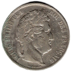 Frankreich 5 Francs 1841 W (Lille) Louis-Philippe 