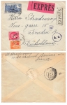 France Express letter from Asnieres March 27, 1941 to Dresden