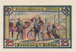 Freiburg Schlesien Świebodzice Notgeldschein 1921