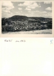 01705 Freital Blick zum Bahnhof Hainsberg Druckvorlage um 1957 