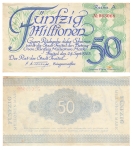 Freital Fifty million marks September 22, 1923 emergency money
