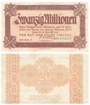 Freital Zwanzig Millionen Mark 24. September 1923 Notgeld