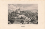 Friedberg Frydberk original steel engraving around 1870