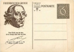 Kriegs-WHW (Winter Relief Organization) postal stationery Friedrich der Grosse