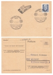 Rennschlittensport Weltmeisterschaften Sonderstempel auf Drucksache o Friedrichroda 13.2.1966