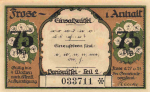 Frose Anhalt-Seeland emergency money note, 1921