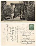 Fuerth city park entrance to the monastery garden o 1937