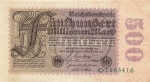 Funfhundert Million Mark Reichsbanknote 1. September 1923 RO109a DEU-124 Rosenberg 109a DEU 124