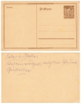 25 Mark postal stationery German Empire * ​​​​​​​Described on the back