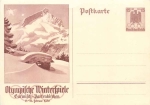 Garmisch-Partenkirchen Olympic Winter Games 1936 postal stationary 15 Pfennig *
