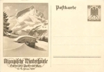 Garmisch-Partenkirchen Olympische Winterspiele 1936 Ganzsache 6 Pfennig *
