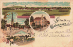 06466 Gatersleben Litho Postamt Bahnhof o 2.10.1902