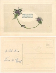 Geburtstag zwei Blumensträuße *ca. 1910