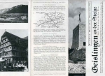 Geislingen an der Steige fold-out brochure around 1940