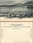 Geneve Le Port et le Mont-Blanc steamships * ca. 1900