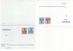 Germania 2 + 3 Pfennig postal stationery German Empire with reply card *