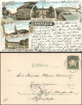 Germersheim Litho postman stamp o 9.5.1900