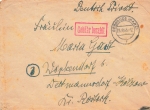 Gernrode red fee paid stamp on letter o October 25, 1945