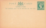 Gibraltar postal stationery 5 centimos VICTORIA *