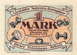 01768 Glashütte Sachsen Notgeldschein 1 Mark 1921