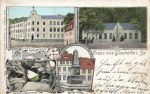 01768 Glashütte  Sachsen Schule Turnhalle Ochsenkopf o 1904